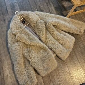 GAP Plush Teddy Jacket in Grey